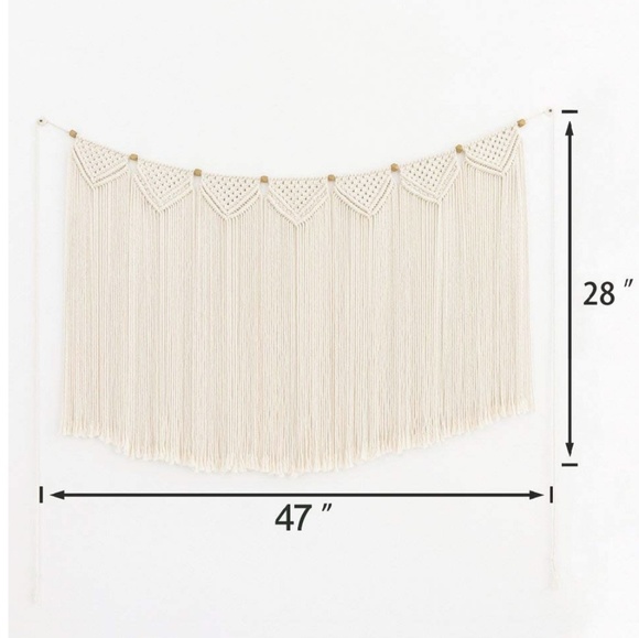 Macrame Wall Art Hanging Tapestry Banner Fringe